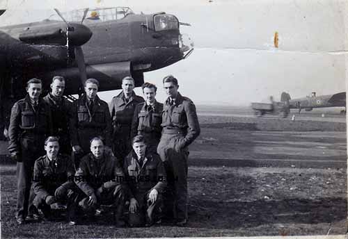 106 Squadron Max Coates  rear gunner is bottom right.